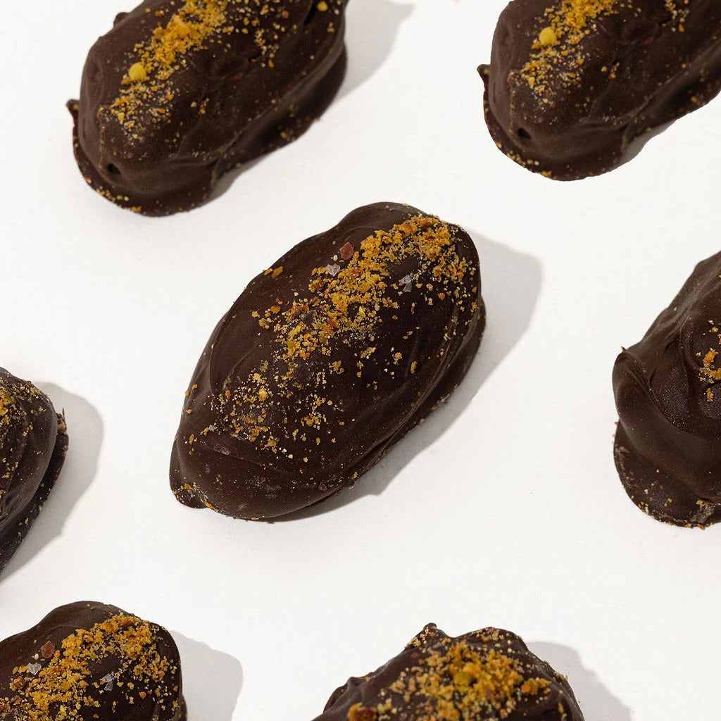 Chocolate-covered Dubai dates